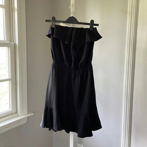amanda uprichard black strapless mini dresses Strapless Puzzle Mini Dress in Cocoa | Party Mini Dress main image 1